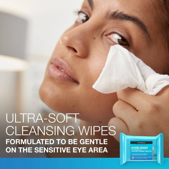 2-Neutrogena Hydro Boost Face Cleansing Makeup Wipes with Hyaluronic Acid - 25ct - Picture 7 of 14